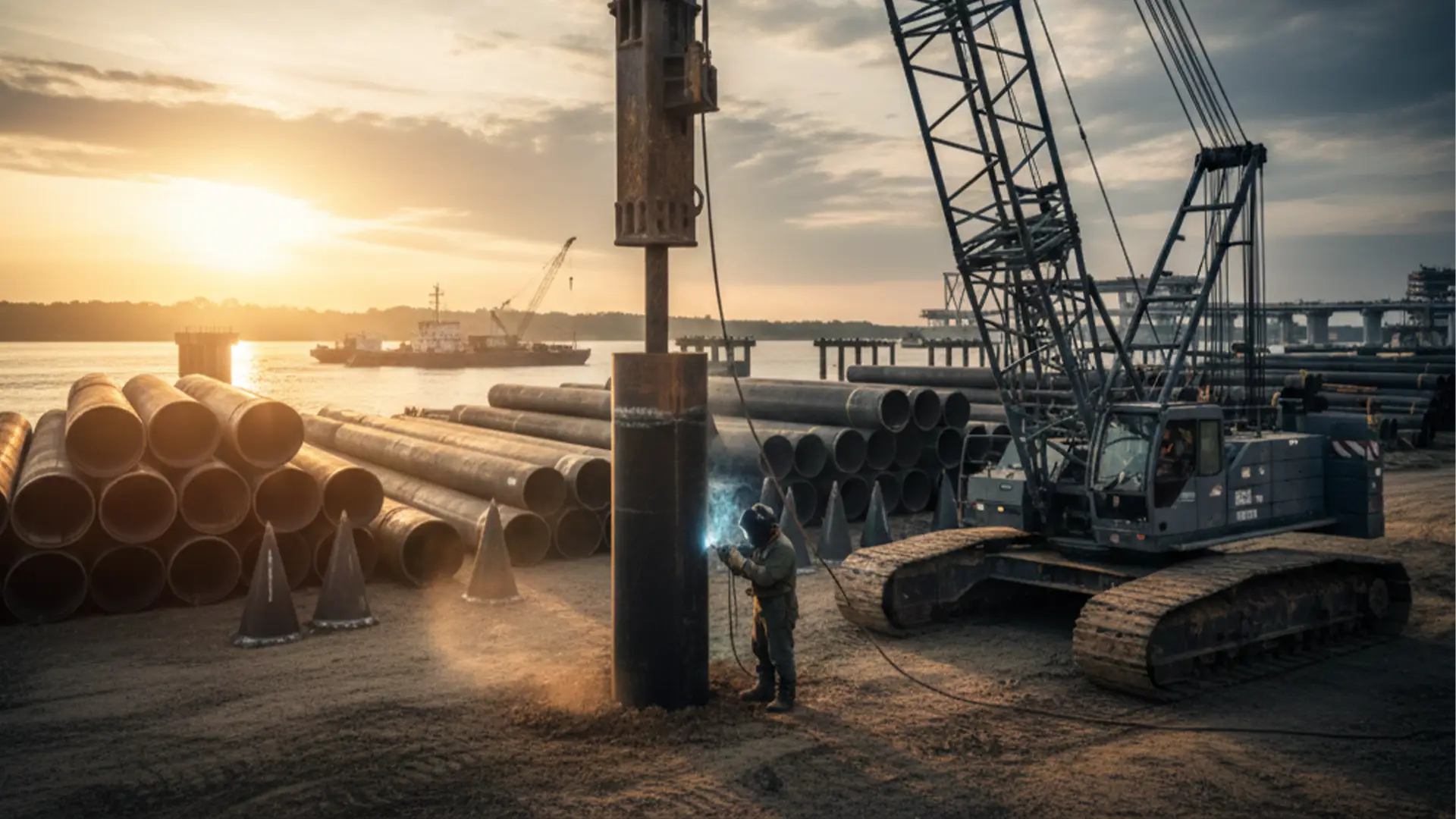 Steel Piling Yard