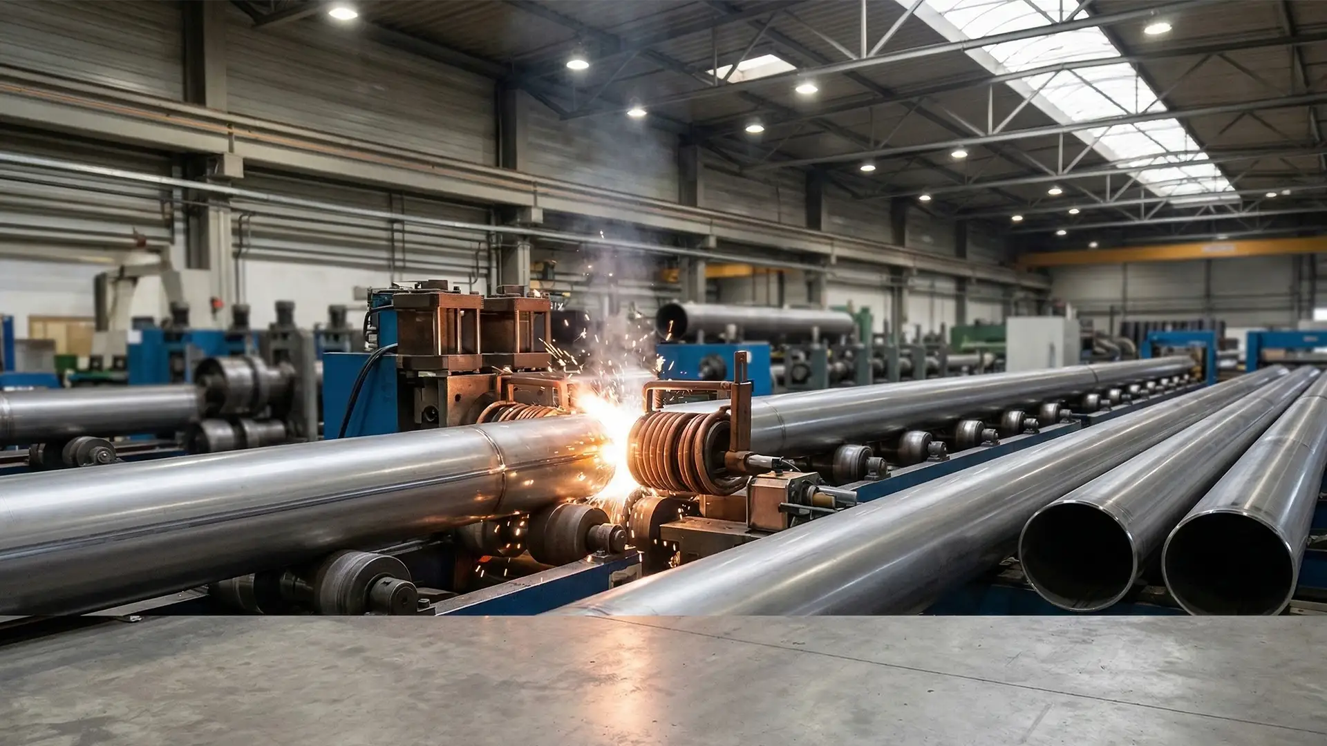 ERW pipe manufacturing process