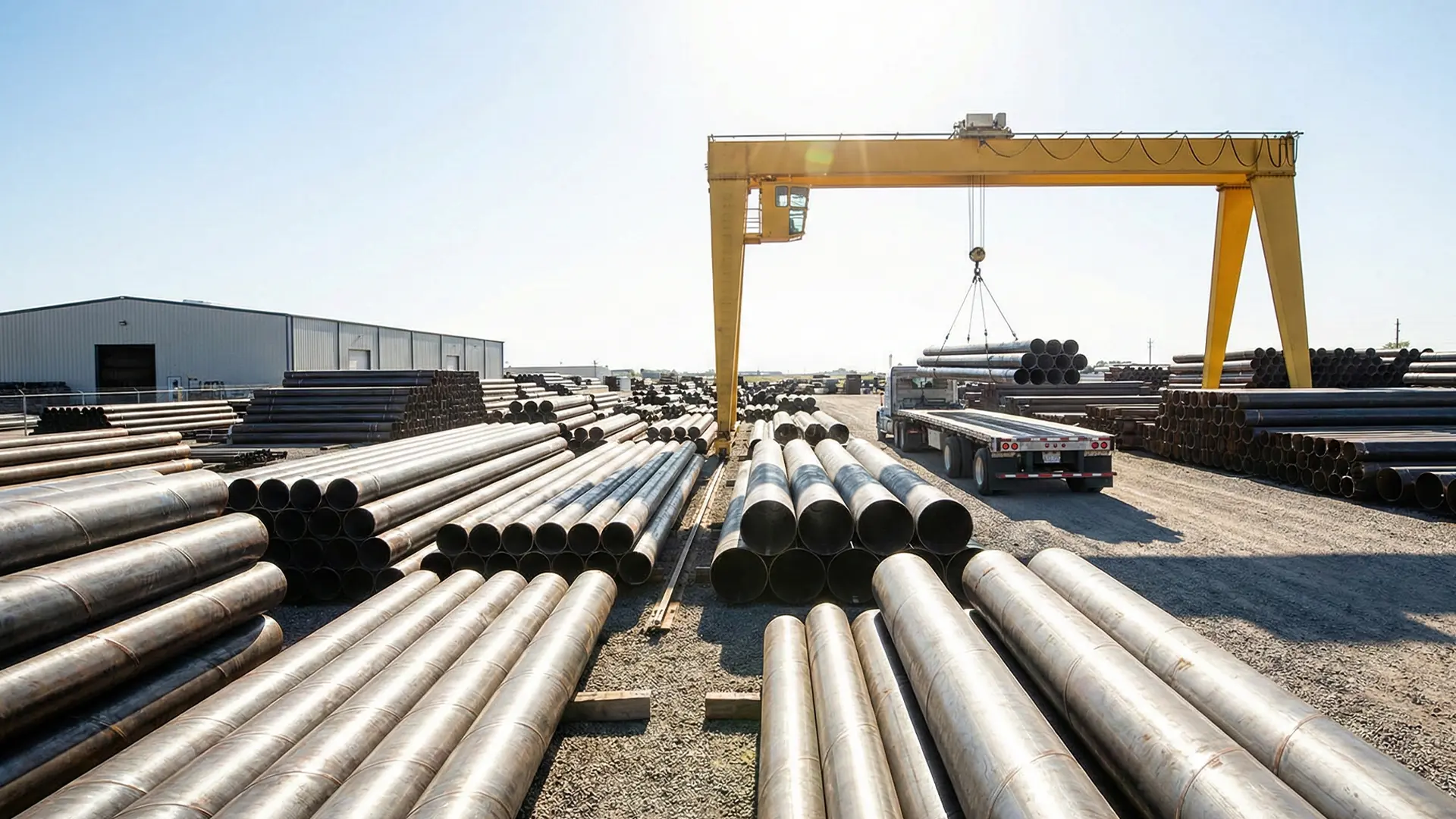 Steel Pipe Distributors Inventory Yard