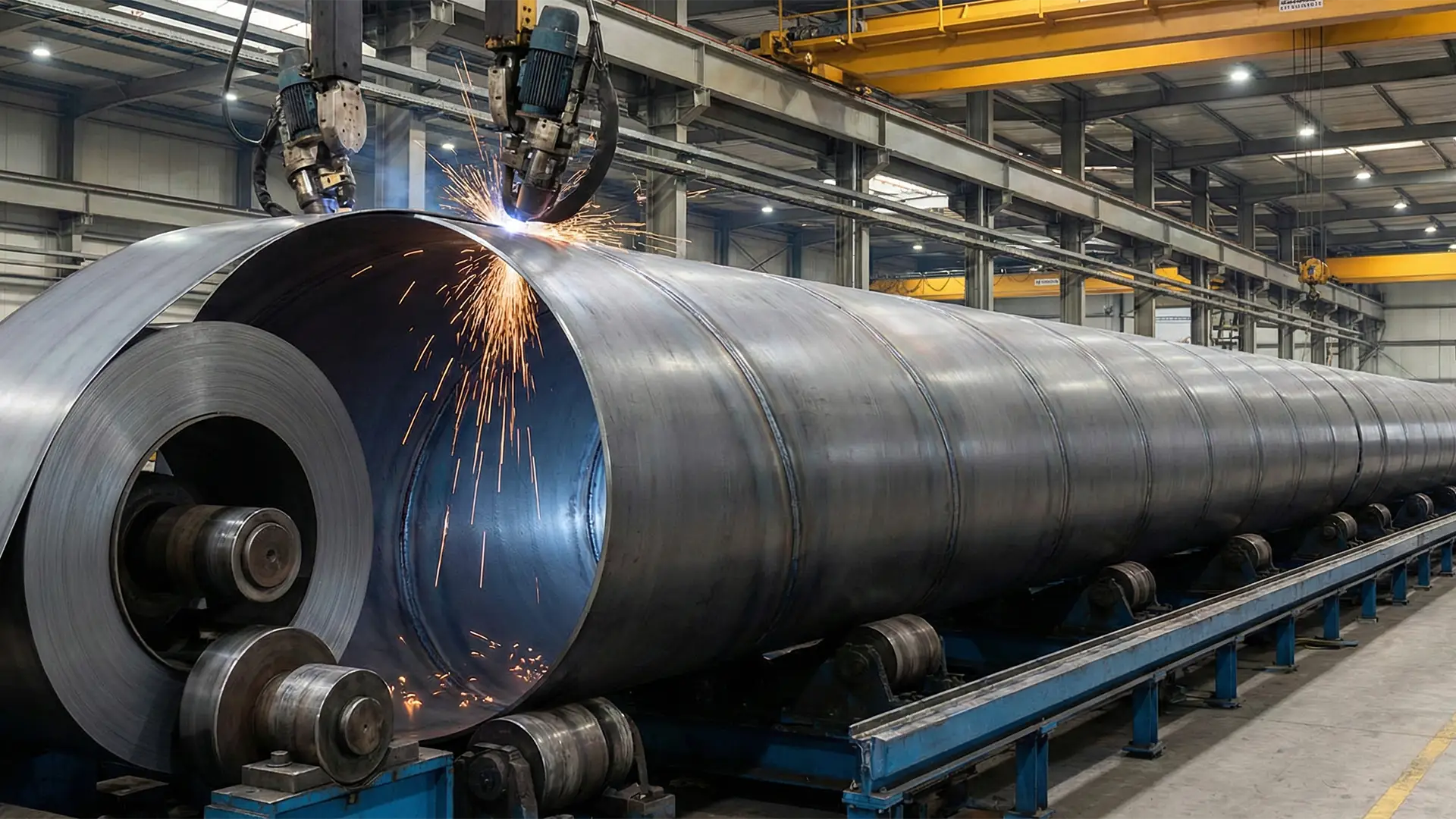 Spiral Weld Pipe Production