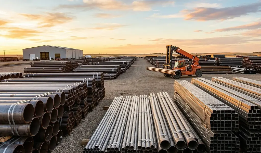 pipe, tubing and piling centre for North American distribution